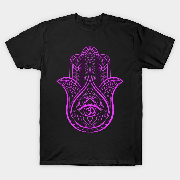 Hamsa Hand T-Shirt by Freakquencys